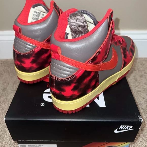 Nike Dunk High 1985 SP University/Chili Red Rouge Men’s Sz 10.5 DD9404 600 NIB - Picture 3 of 7